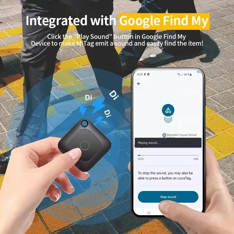 Localizador SmartTag conectado con un teléfono